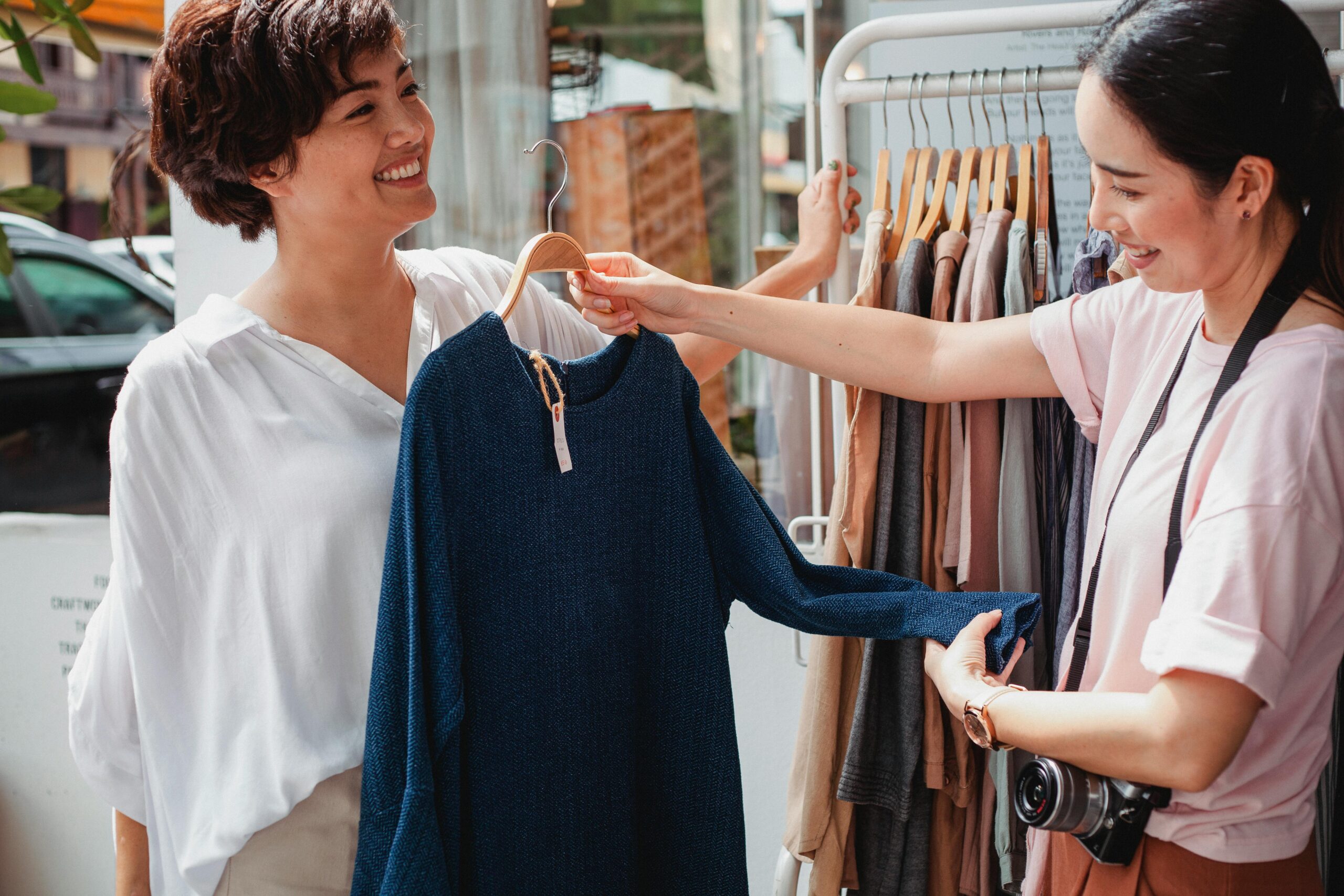 two women shopping